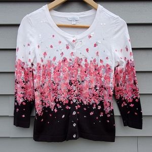 Floral Sweater sz M